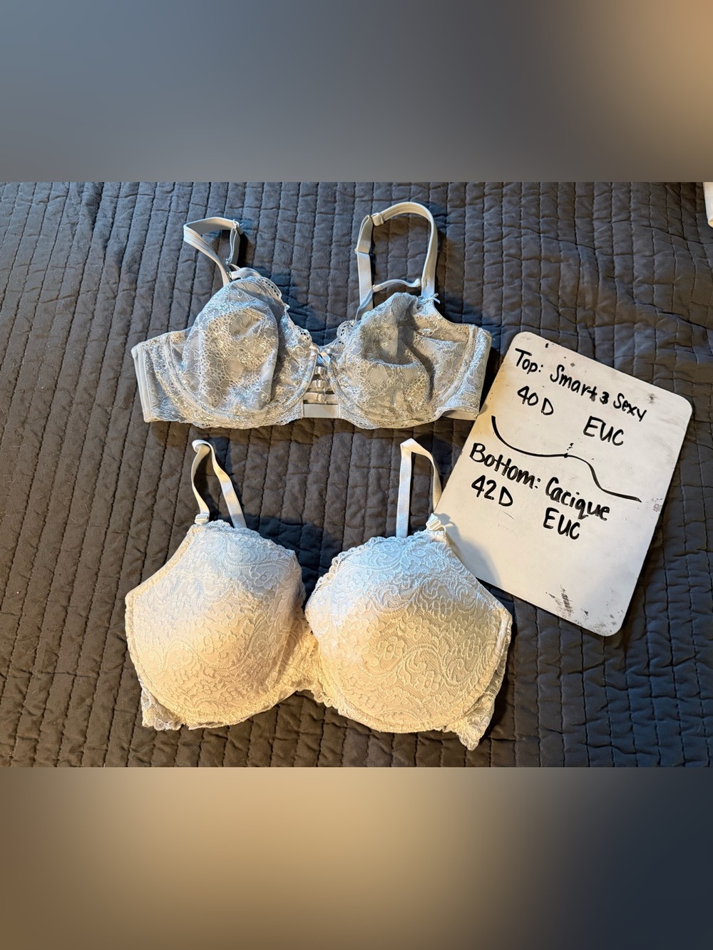 Lace Underwire Bra — Light Ivory